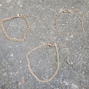Gold Toned Bracelet Set